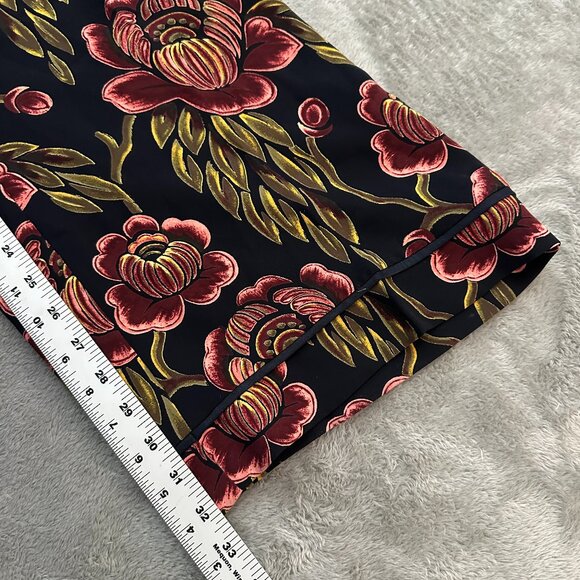 Ann Taylor Floral Wide Leg Trousers Pants Slacks Women's size 6 - Picture 7 of 8